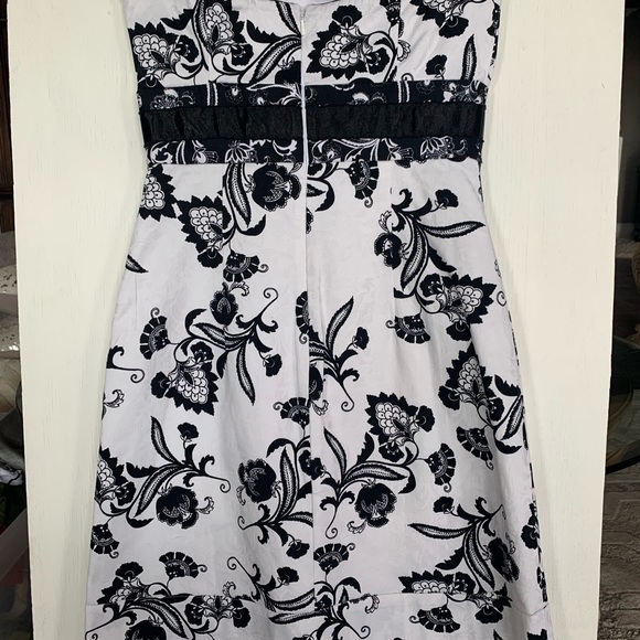 Womens black white cache dress - Picture 2 of 6